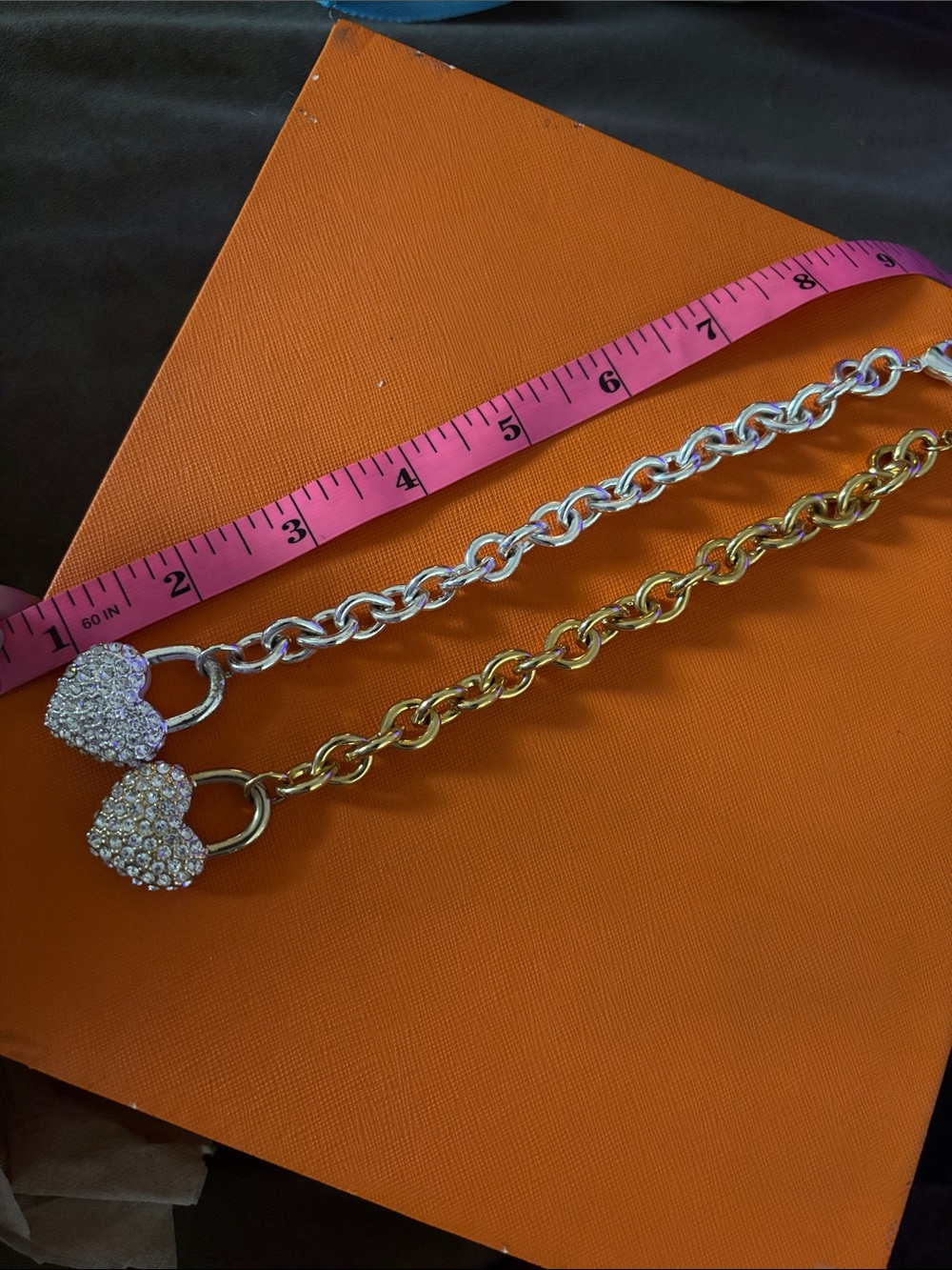 Bebe Puffy Rhinestone Bracelets - Picture 6 of 7